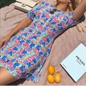 faithfull the brand dulcia mini dress FAITHFULL THE BRAND Dulcia Mini Dress in Jardin Floral Print medium 6